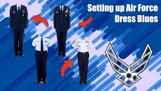 How to SetUp Your Air Force quotBluesquot Service Dress Uniform [upl. by Brindle]