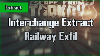 Railway Exfil  Interchange  PMC and Scav  Escape From Tarkov EFT Extract Guide for Beginners [upl. by Epuladaug]