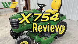 2023 John Deere X754 Lawn Mower Review amp Walkaround [upl. by Lertram]