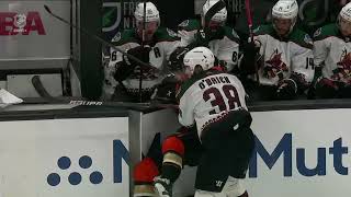 OBrien shoves Jamie Drysdale to the Coyotes Bench [upl. by Lasky886]