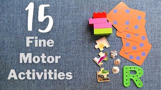 15 Fine Motor Skills Activities for Toddlers and Preschoolers  LowPrep Learning Activities [upl. by Corella]