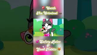 HELP KITTENS CATCH THE BAD RACCOON 🚔 LEARN SAFETY RULES FOR KIDS 😻 [upl. by Amme]