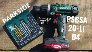 NEW 3 in 1 Parkside HOBBY hammer drill PSBSA 20Li D4 [upl. by Mirna]