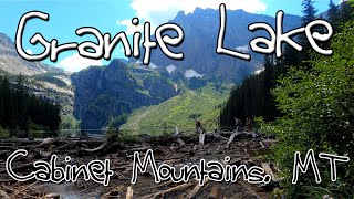 Hiking Adventure  Granite Lake  Cabinet Mountains Wilderness Area Montana [upl. by Derte]