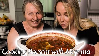 Momma cooks Borscht Ukrainian Beet Soup [upl. by Scevor199]