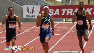 Michael Norman sets mens 400m stadium record at Mt SAC in 2021 USATF Golden Games  NBC Sports [upl. by Baiel197]