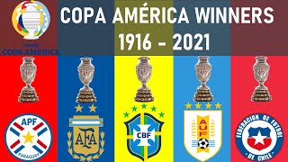 049 COPA AMERICA • ALL WINNERS 1916  2021  ARGENTINA 2021 CHAMPION [upl. by Ecirtaemed]