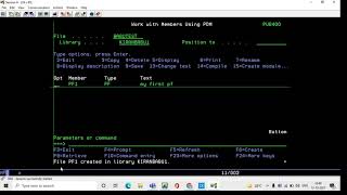 How to Create Physical File in AS400  Tutorial For Beginners  PF [upl. by Inamik]