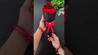 Easy paper flower 🌹 bouquet rosepaperflowers craftviralshortyoutubeshortspapercraftbouquets [upl. by Diana]