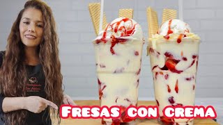 Cómo hacer FRESAS CON CREMA🍓 para la venta muy fácil y deliciosas😋 [upl. by Muncey910]