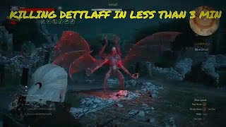 WITCHER 3  KILL DETTLAFF IN 2 MINUTES [upl. by Atinas580]