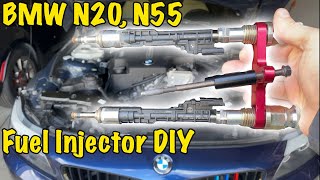 BMW Fuel Injector Replacement DIY  BMW N20 N26 N55 S55 [upl. by Oeflein]