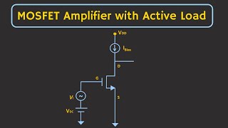 MOSFET Common Source Amplifier with Active Load Explained [upl. by Yuh]