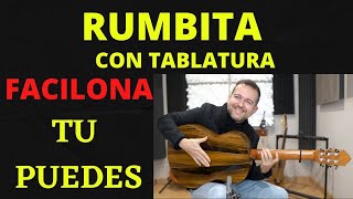 RUMBA PARA PRACTICAR CON TABLATURA CANCIÓN DE CANELITA SEGURO QUE TE SUENA [upl. by Yrotciv]