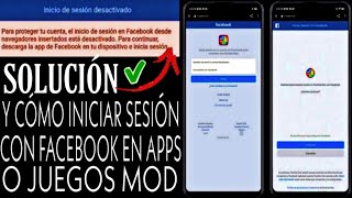 SOLUCION Para Proteger Tu Cuenta El Inicio De Sesion En Facebook Desactivado Desde Navegadores [upl. by Cadell242]