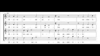 Hans Leo Hassler  Cantate domino score [upl. by Yetah]