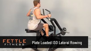 23423  Fettle Fitness Plate Loaded ISO Lateral Rowing [upl. by Alwin]