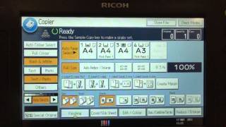 Training  Copy  Staple documents on Ricoh Printer  RicohWiki [upl. by Namaan391]