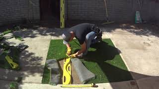 How To Seam Together Artificial Turf Cut Offs [upl. by Philipps]