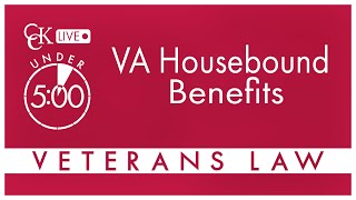 VA Housebound Benefits Special Monthly Compensation [upl. by Nyleaj]