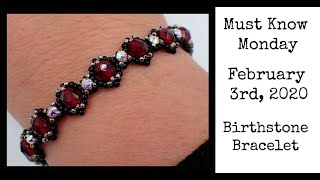 Birthstone Bracelet  Must Know Monday Jewelry Making Off the Beaded Path [upl. by Arriec]