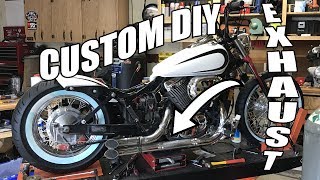 Custom DIY Exhaust on a Honda Shadow [upl. by Buttaro]