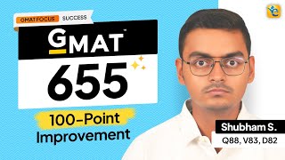 GMAT 655  100point Improvement with an Impressive Q88 [upl. by Augusto620]