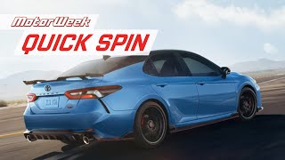 2022 Toyota Camry TRD  MotorWeek Quick Spin [upl. by Anuayek]