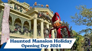 Haunted Mansion Holiday Opening Day 2024  Disneyland Resort 4K [upl. by Nayrbo895]