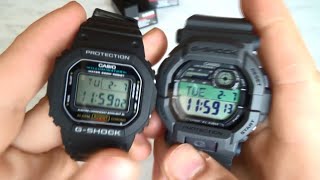 Casio G shock GD 350 amp DW 5600  Visual Comparison [upl. by Ethelstan]