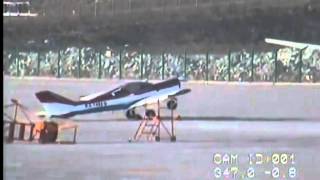 Plane Takes Off By Itself In High Wind [upl. by Idnerb]