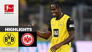 Matchwinner Gittens Decides Match  Borussia Dortmund  Eintracht Frankfurt 20  Highlights  MD 1 [upl. by Adnesor]