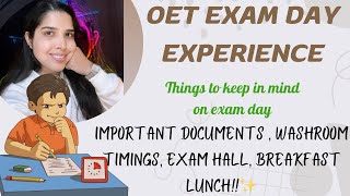 OET Exam Day Experience ✅ [upl. by Nrubua]