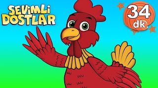 Küçük Kırmızı Tavuk Sevimli Dostlar Bebek Şarkıları  Çocuk şarkıları  Adisebaba TV Nursery Rhymes [upl. by Alih]