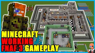 I built a working FNAF 3 map in Minecraft Build  Gameplay [upl. by Atiken]