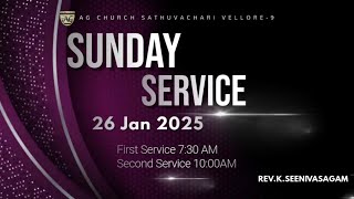 Sunday Service  26 January 2025  AG Church Vellore 9 [upl. by Menendez]