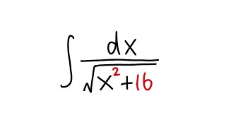 integral of 1sqrtx216 [upl. by Akeylah309]