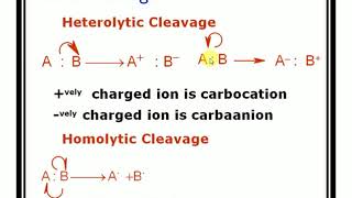 Homolytic and Heterolytic fission with suitable examples [upl. by Remde797]