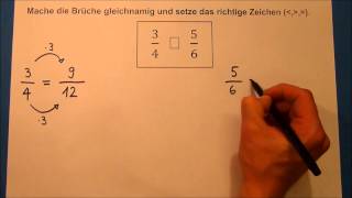 Tutorial Brüche gleichnamig machen [upl. by Niloc]