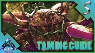 KARKINOS TAMING GUIDE HOW TO TAME TAMING TRAP  WHAT CAN IT GRAB  Ark Aberration DLC Gameplay [upl. by Akeemat846]