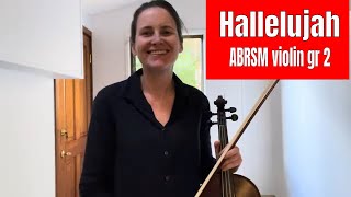 Hallelujah by Leonard Cohen  ABRSM violin grade 2  from 2024 [upl. by Atteloiv]