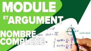 Module et Argument dun Nombre Complexe  Mathrix [upl. by Nnodnarb395]