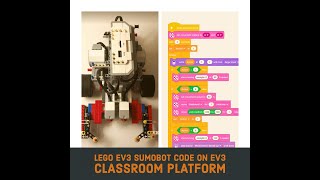 LEGO EV3 Sumobot on EV3 Classroom Coding Platform [upl. by Lavotsirc]