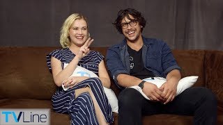 Eliza Taylor amp Bob Morley On The 100 Relationship Season 5 Finale  ComicCon 2018  TVLine [upl. by Samira356]