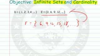 Infinite Sets and Cardinality [upl. by Ellemrac98]