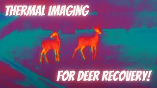 Deer hunting recovery using FLIR thermal imaging monocular [upl. by Maillil]