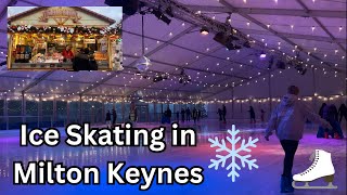 Ice Skating in Milton Keynes  Willen Lake Ice Skating [upl. by Anaidiriv]