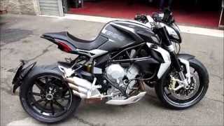 MV Agusta Dragster 800 Start up and Sound [upl. by Eidnac]