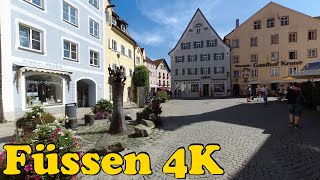 Füssen Germany Walking tour 4K [upl. by Annair]