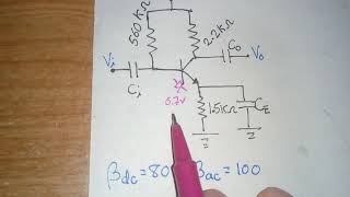 Transistor BJT NPN polarizado con resistencia en emisor [upl. by Ledarf]